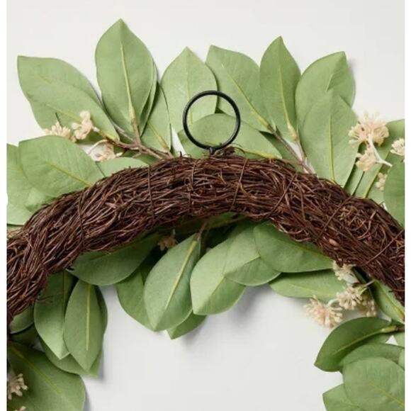 26" Faux Pomegranate Leaf Wreath - Hearth & Hand™ with Magnolia - Picture 4 of 8